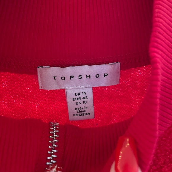 Red quarter zip sweater - Picture 2 of 3